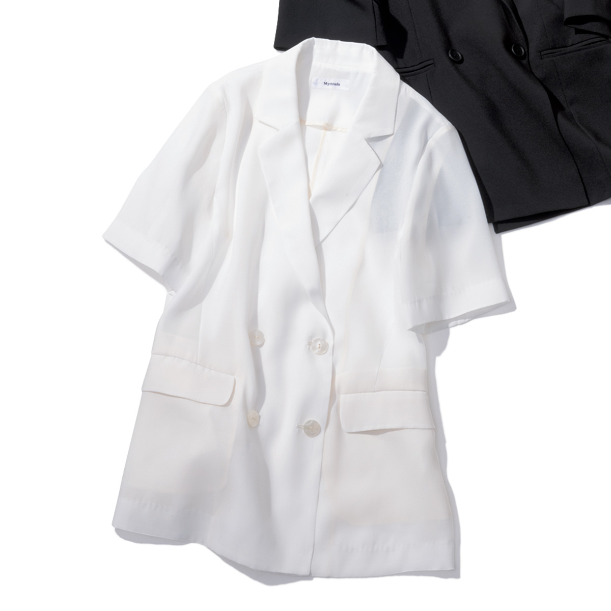 ウエストシェイプのシアージャケット