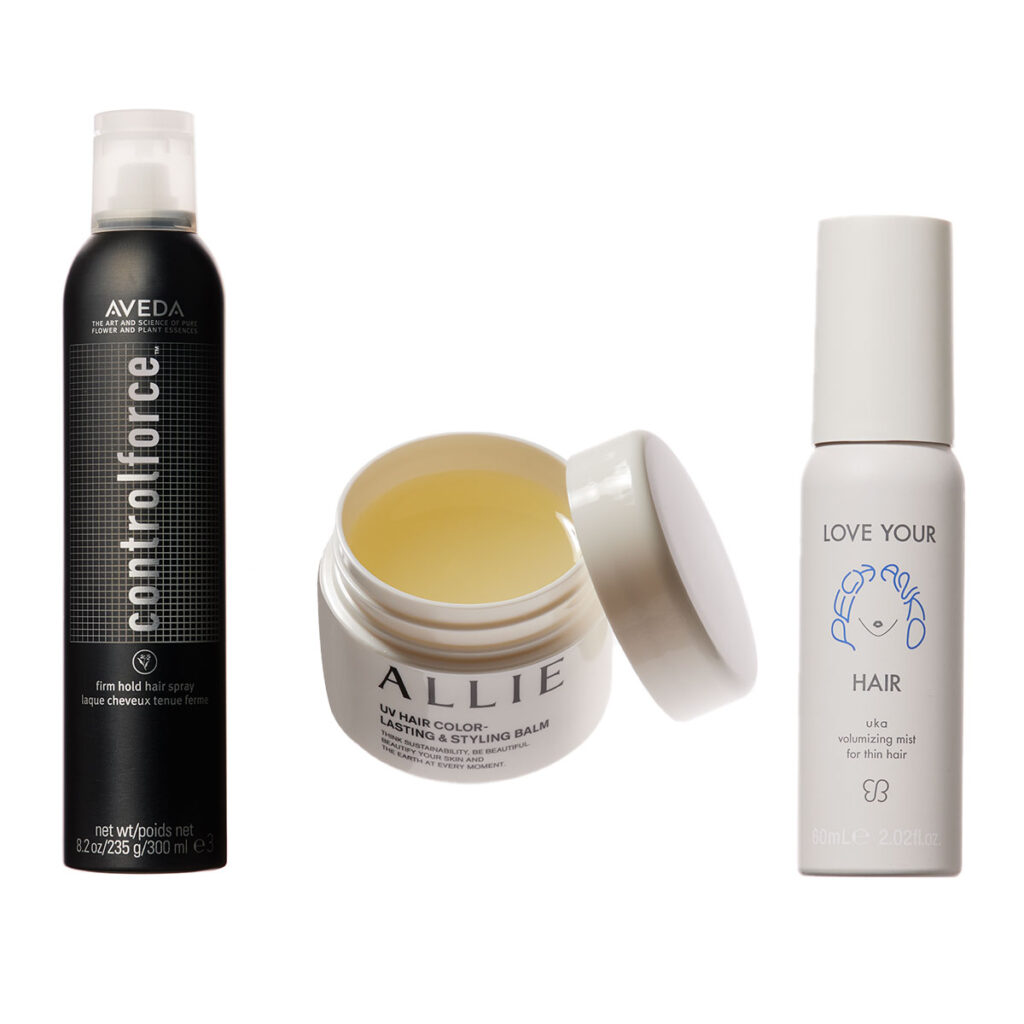 uka ラブユア ペチャンコヘア ボリューミングミスト ,アリィー クロノビューティ UV ヘアカラーラスティング＆スタイリング バーム ,コントロール フォース
