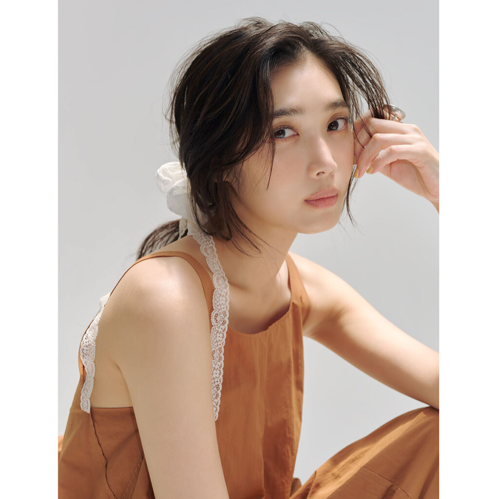 レースシュシュのヘアアレンジ