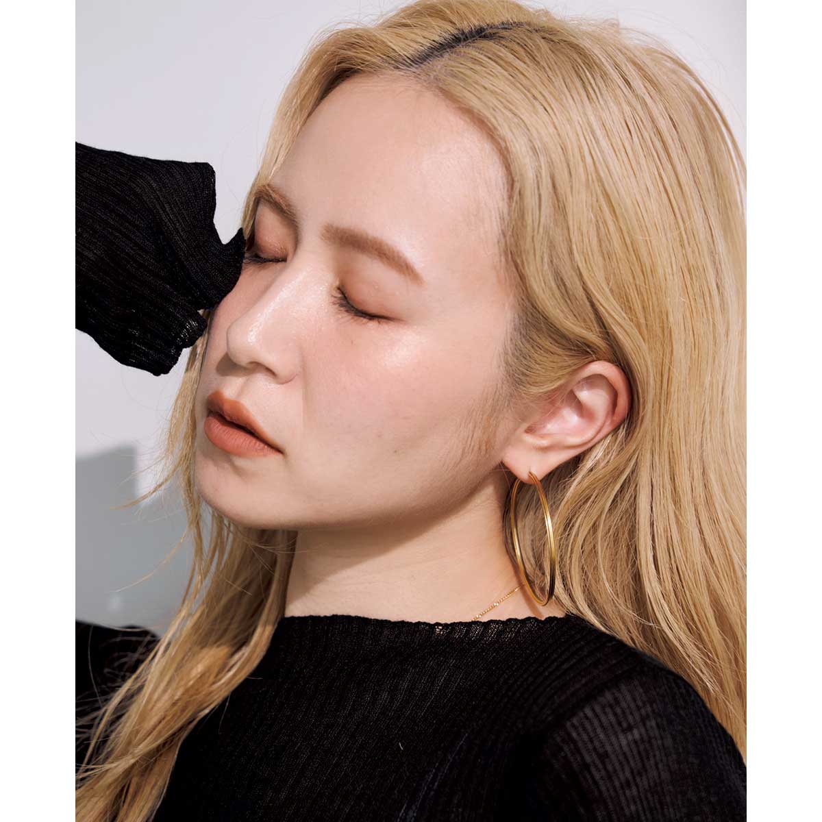 大きめフープピアス