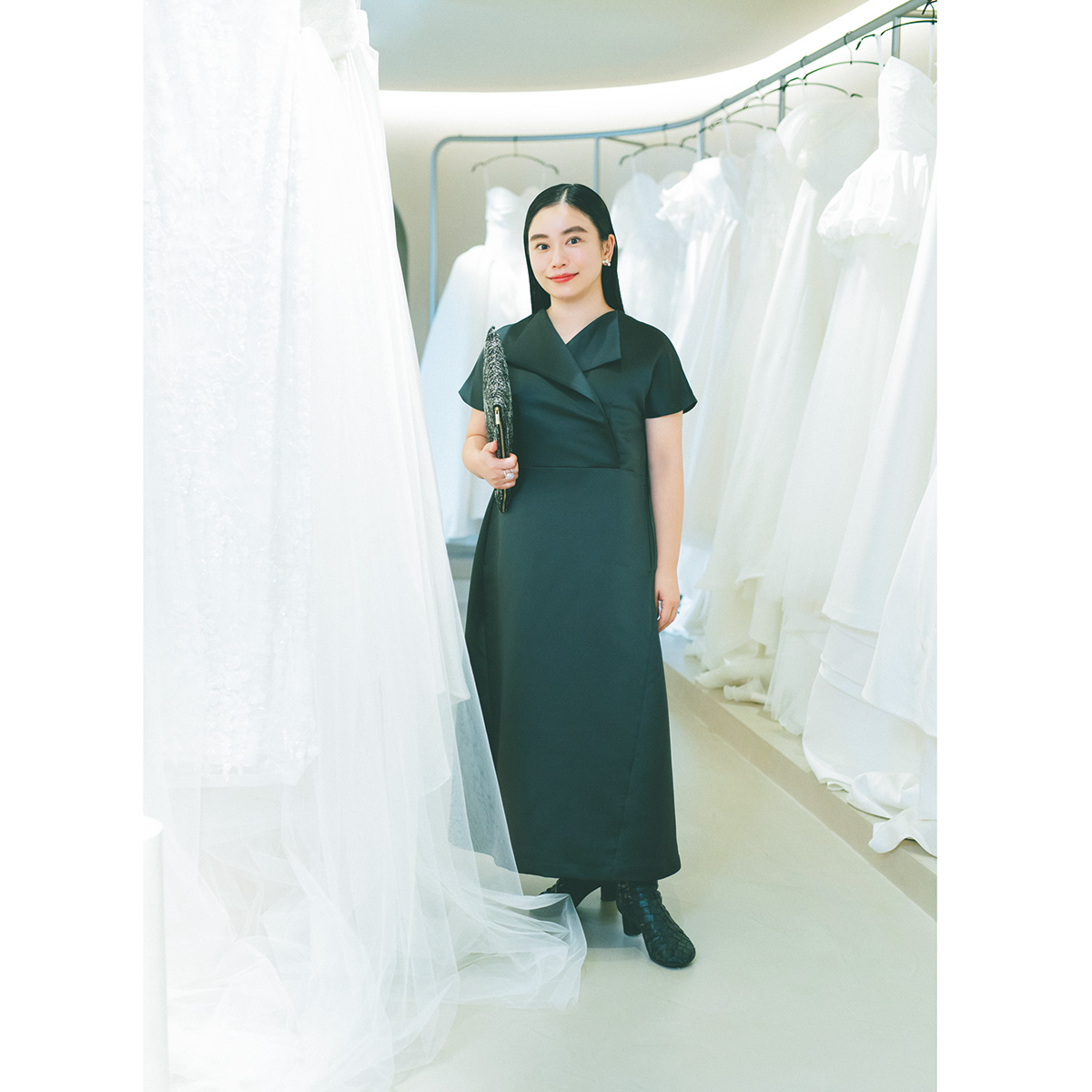 シャツドレスのコーデ