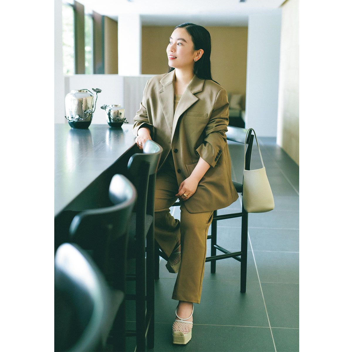 ジャケパンコーデ