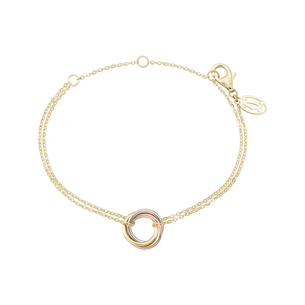 カルティエの「トリニティ」 ブレスレット。