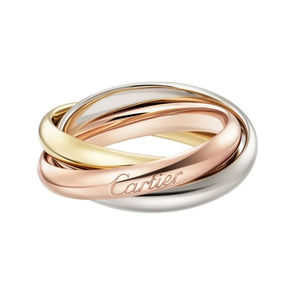 カルティエの「トリニティ」リング。