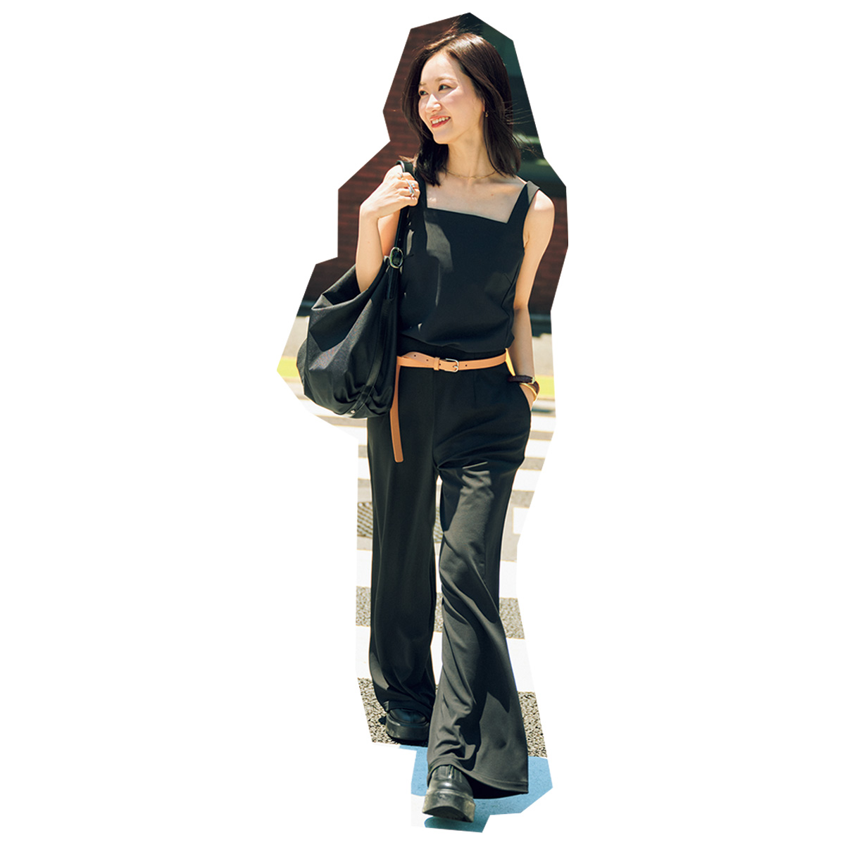 オールブラックコーデ