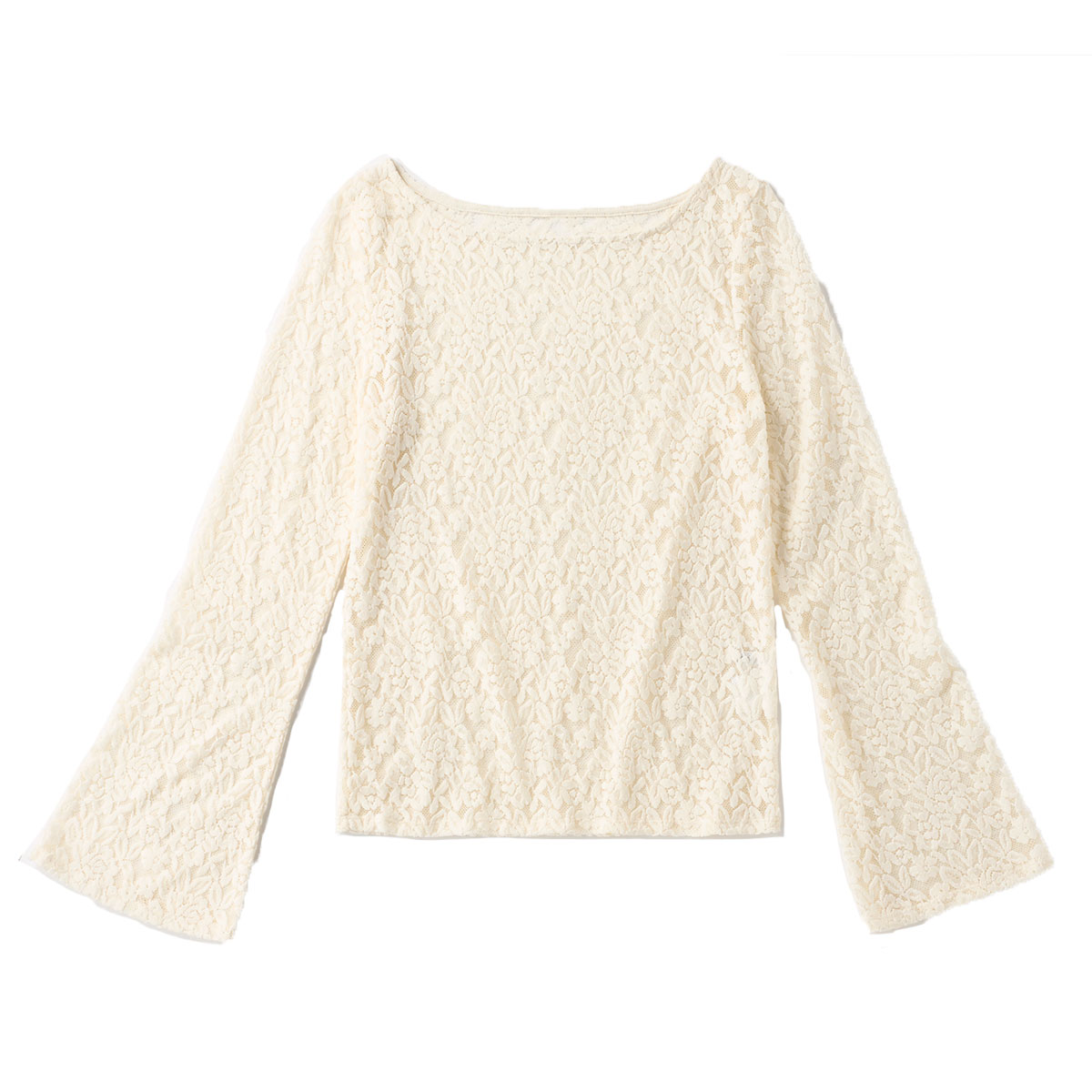 フレアスリーブのレーストップス