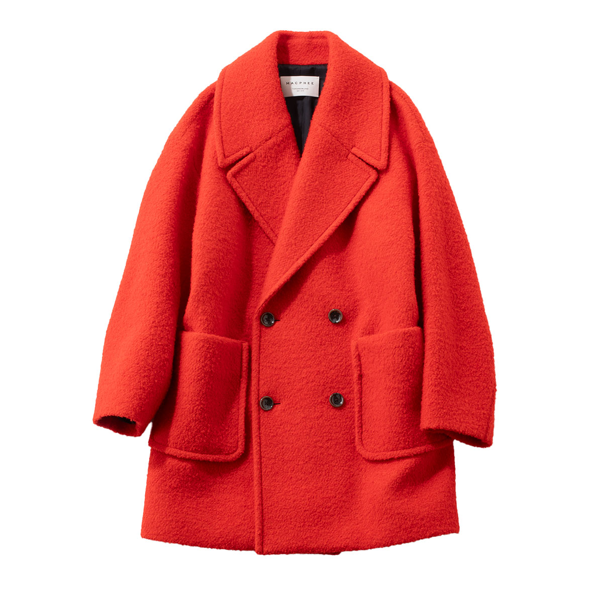 マカフィーのダブルブレストコート