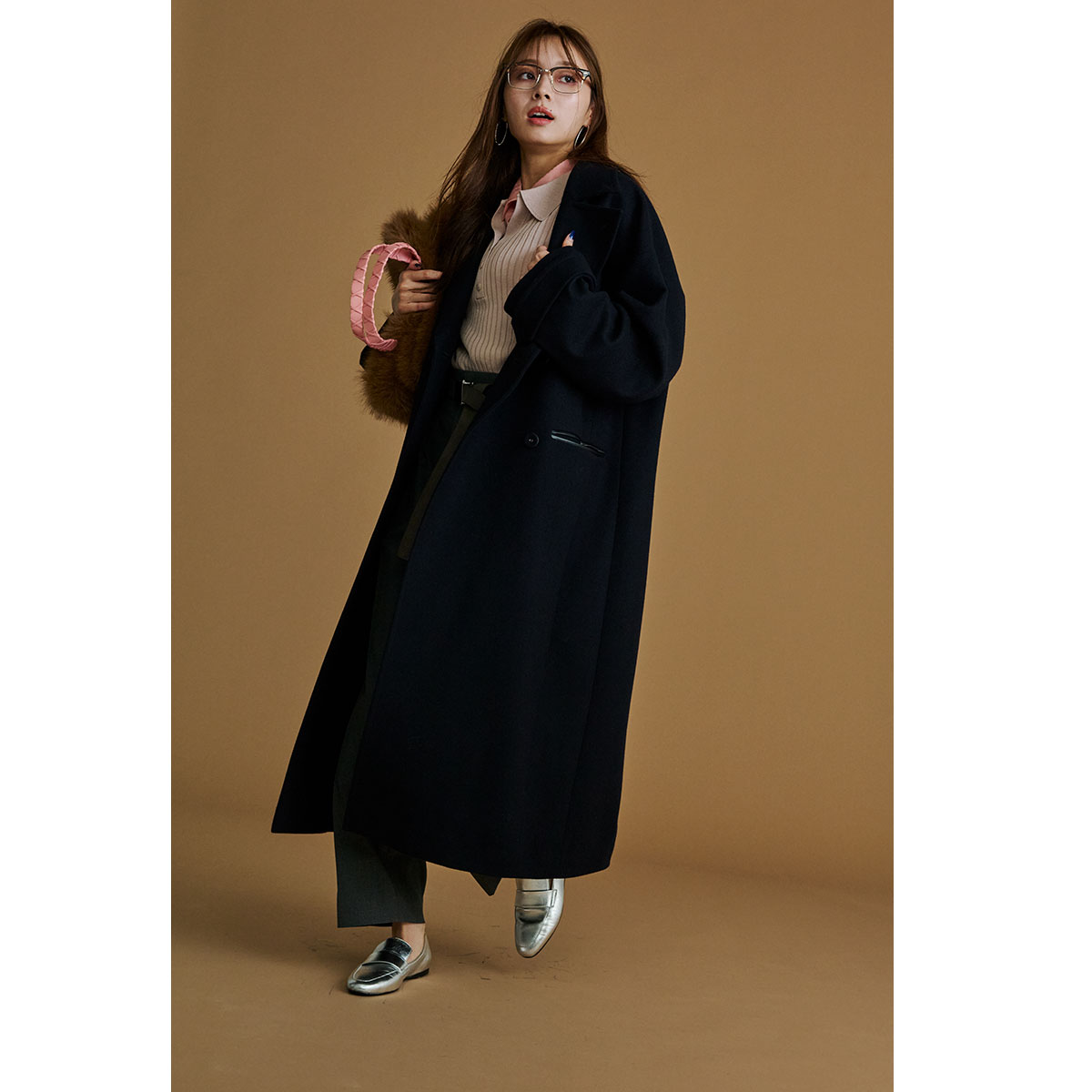 uncrave〈ロングチェスターコート〉コーデ