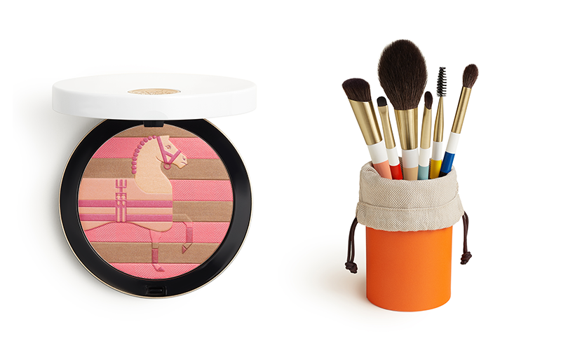 HERMESエルメス メイクブラシ6本セット　チークアイシャドウパウダー用 HERMESエルメス メイクブラシ6本セット チークアイシャドウ