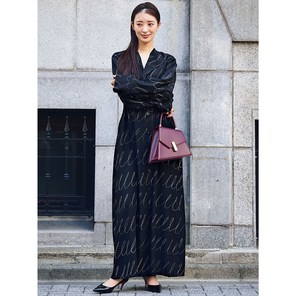 柄ワンピース,お呼ばれワンピ,お呼ばれコーデ