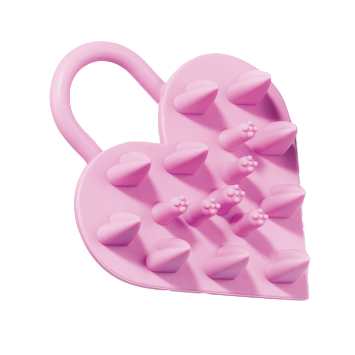 ハートロック スカルプブラシ ピンク