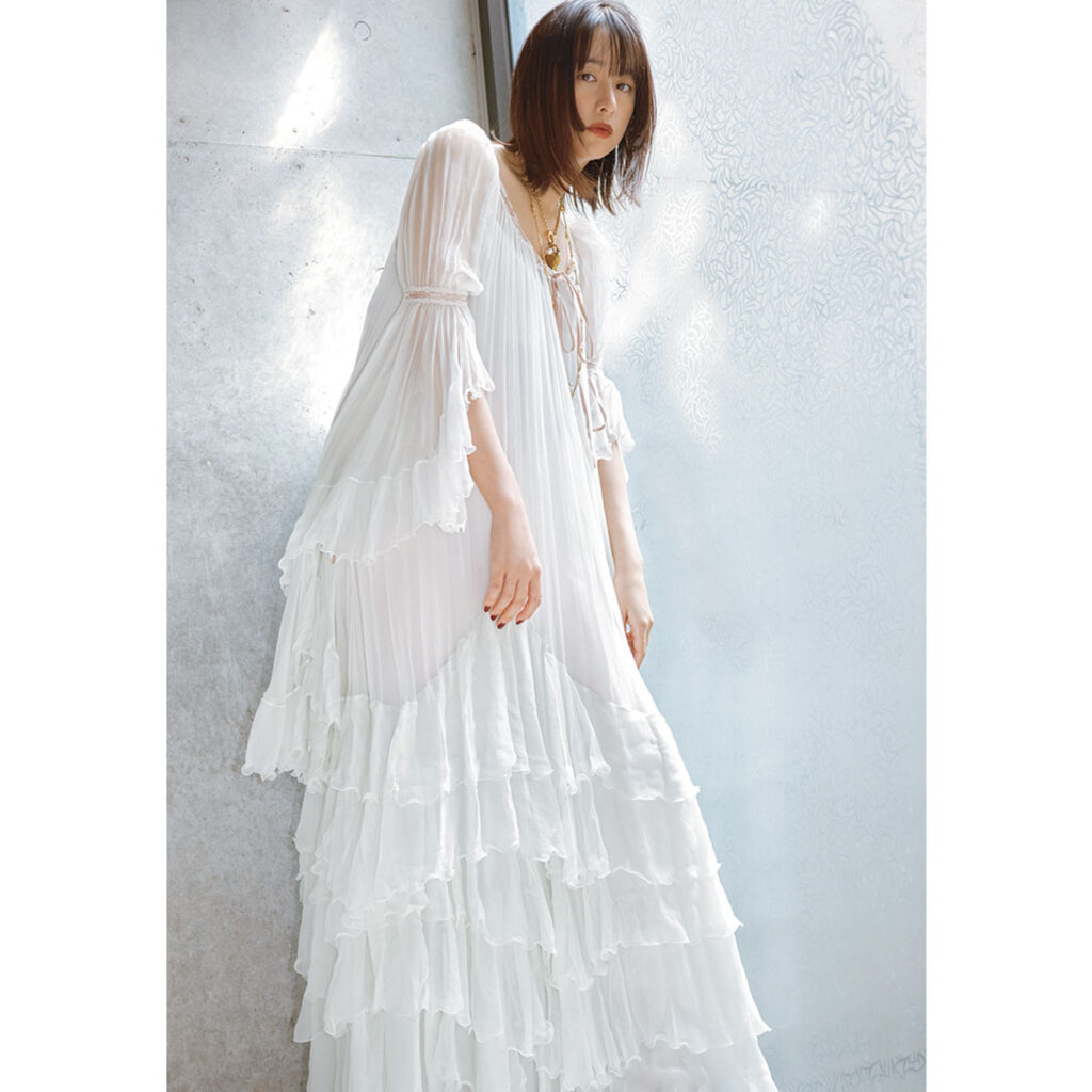 ミントカラードレス