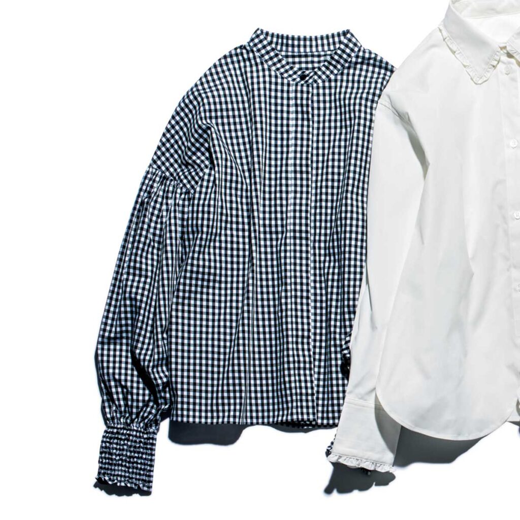 ボリューム袖ブラウス