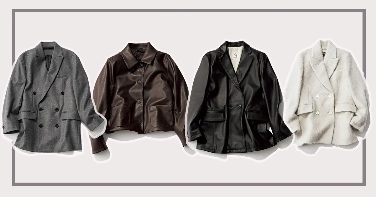 ユニクロからも登場で話題沸騰『レザー見えブルゾン』と『ジャコット』を手に入れたい！