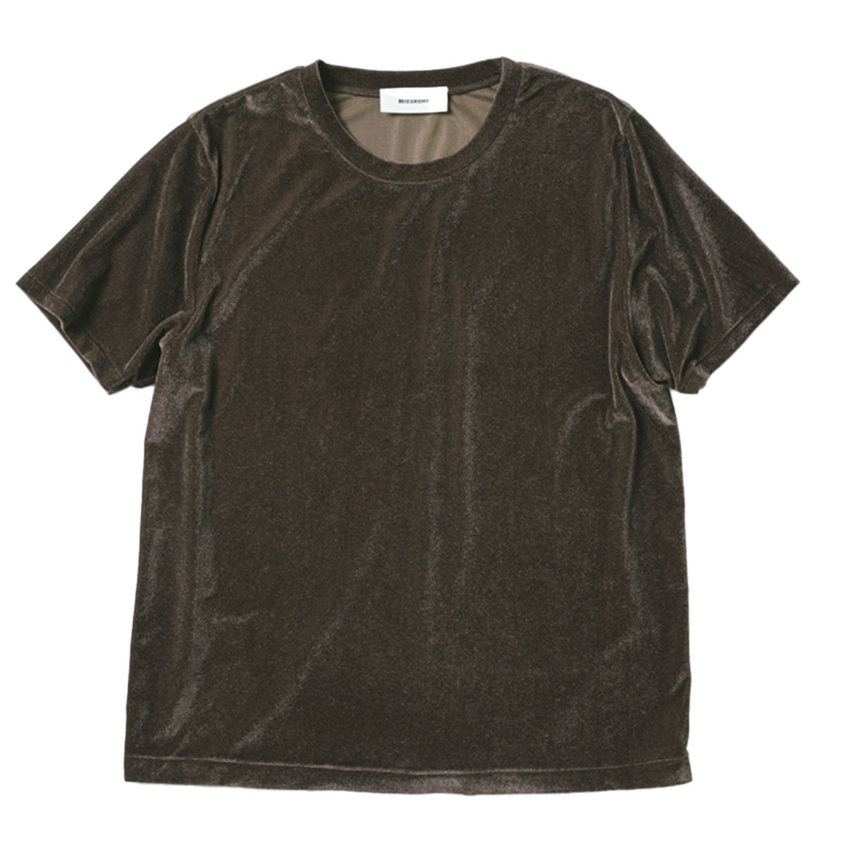 半袖ベロアトップス