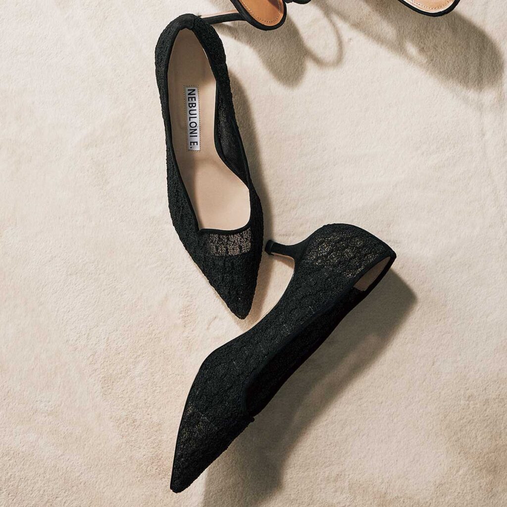 レースパンプス