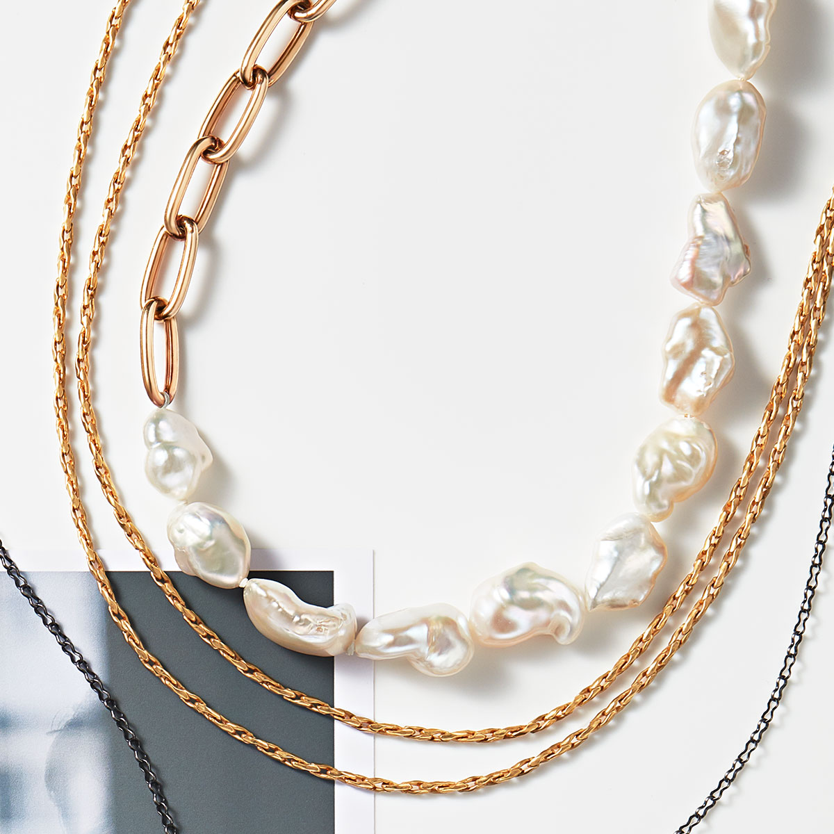 2連ロングネックレス