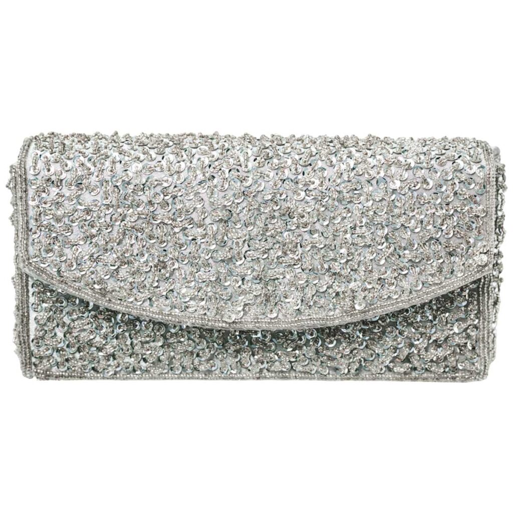 スパンコールのお呼ばれバッグ