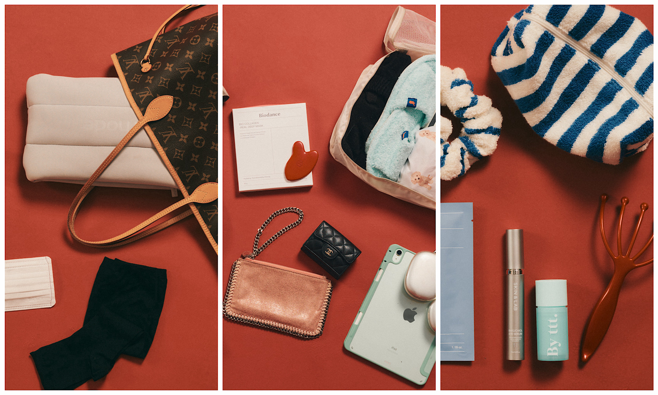 【機内持ち込み】旅先へのフライト、旅慣れた人の必需品は？【SNAP】