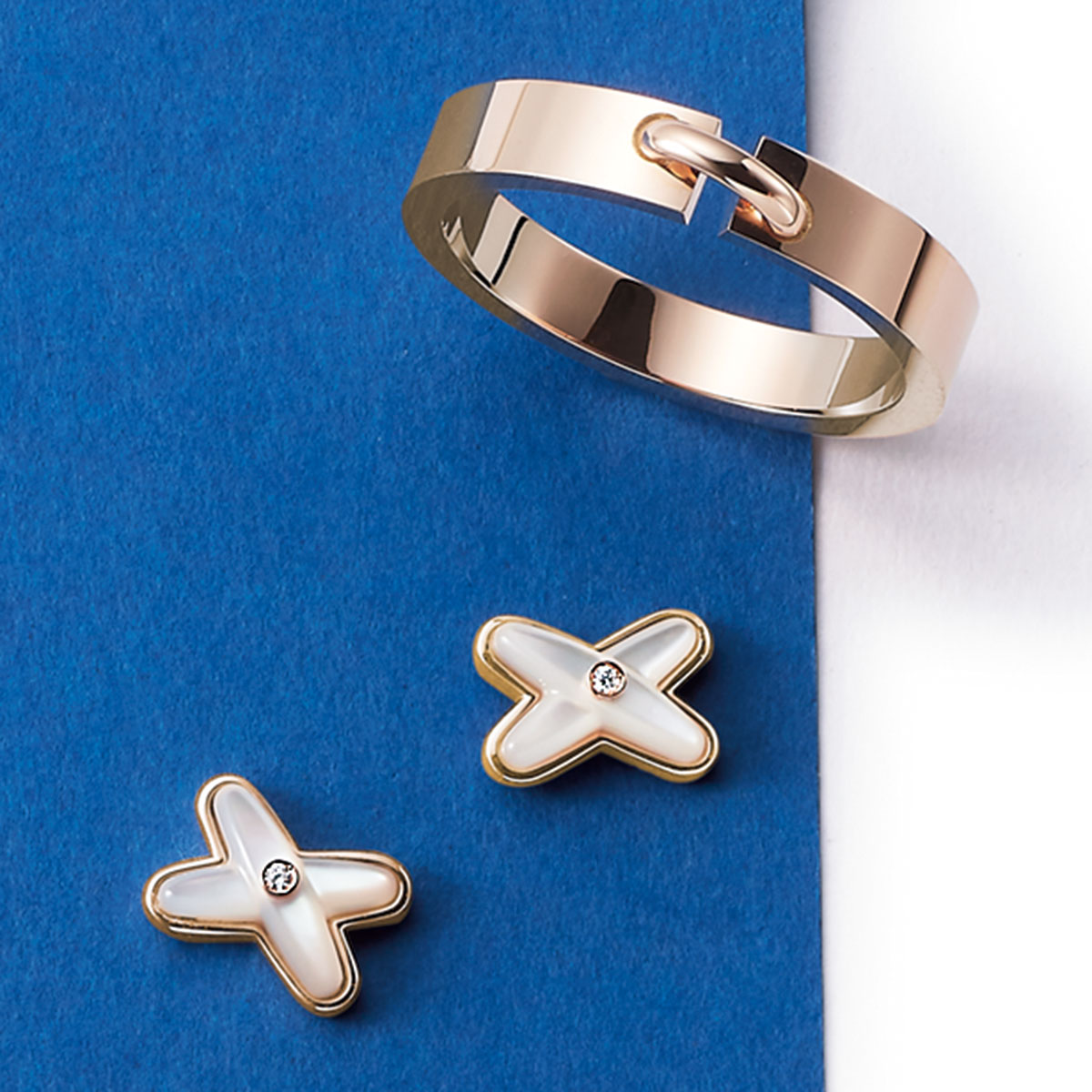 「リアン」コレクション リアン エヴィダンス リング,「リアン」コレクション ジュ ドゥ リアン スタッズイヤリング