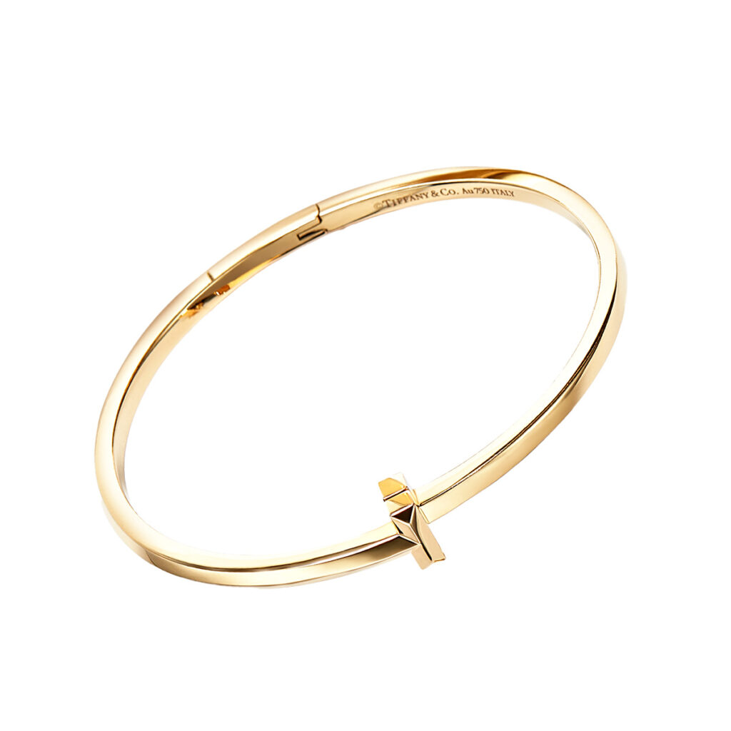 「ティファニー T ワン」バングル〈YG〉