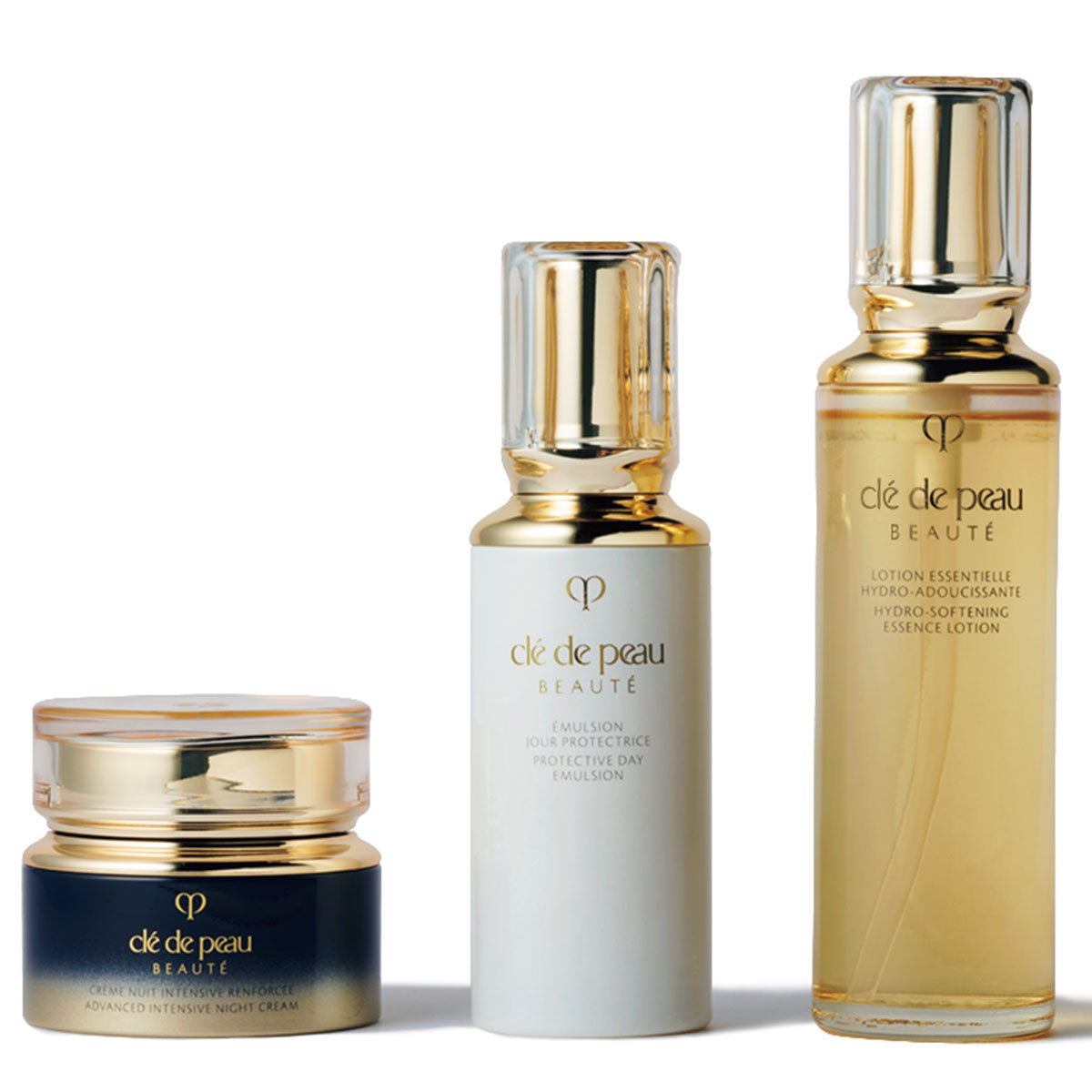 Clé de Peau Beautéのローションエサンシエル A とエマルションプロテクトゥリス（ジュール）とクレームアンタンシヴ R