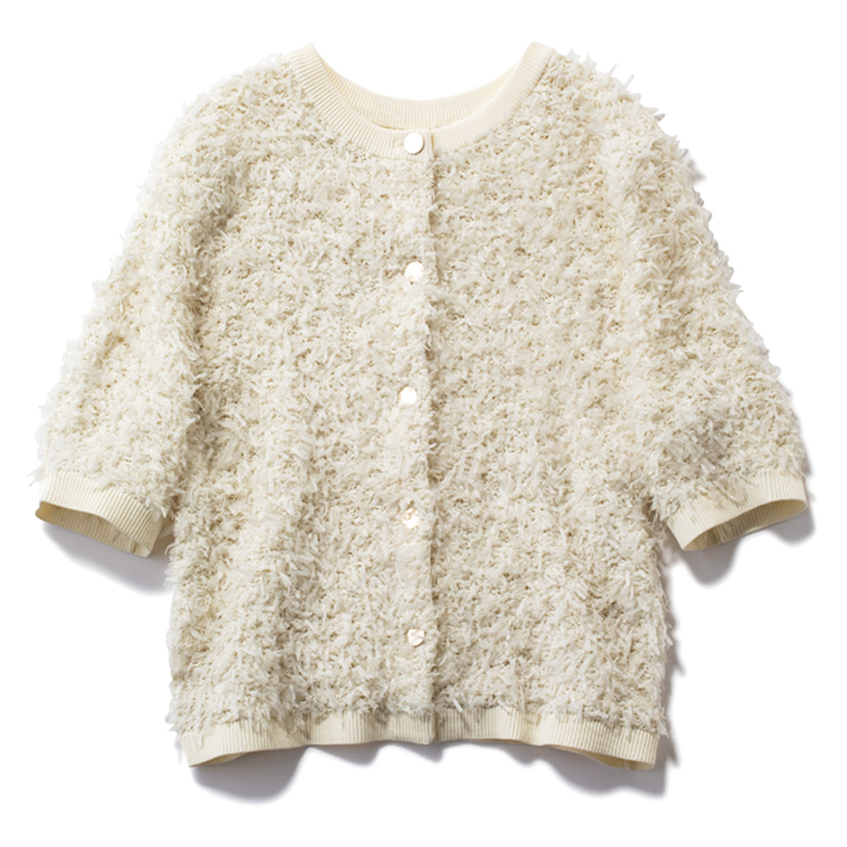 半袖ニットカーディガン