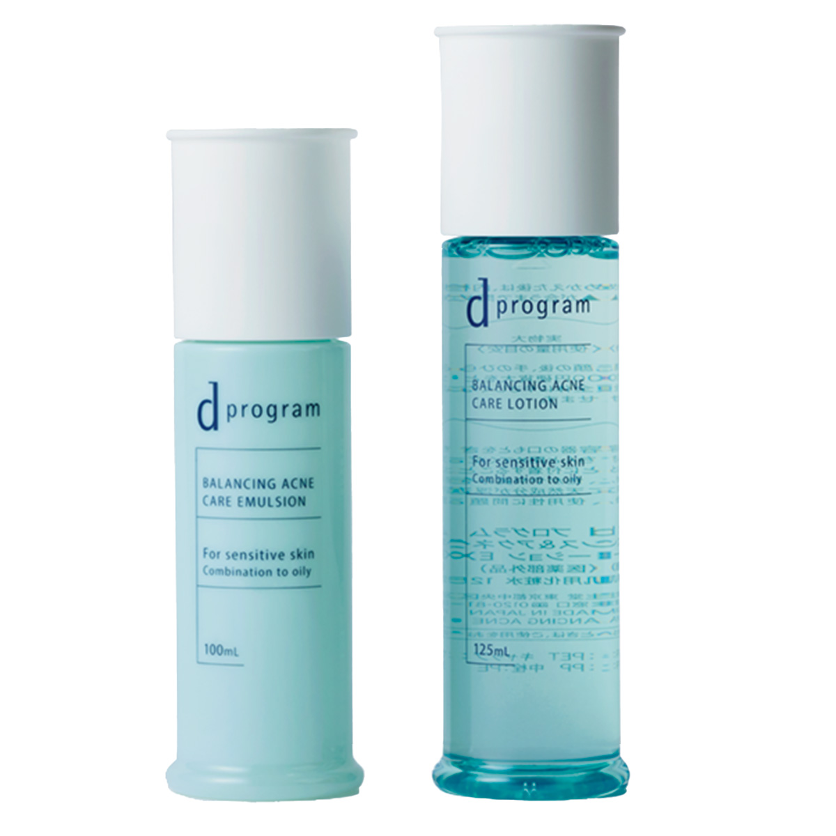 d programのバランス＆アクネケアローション　EX、同 エマルジョン　EX