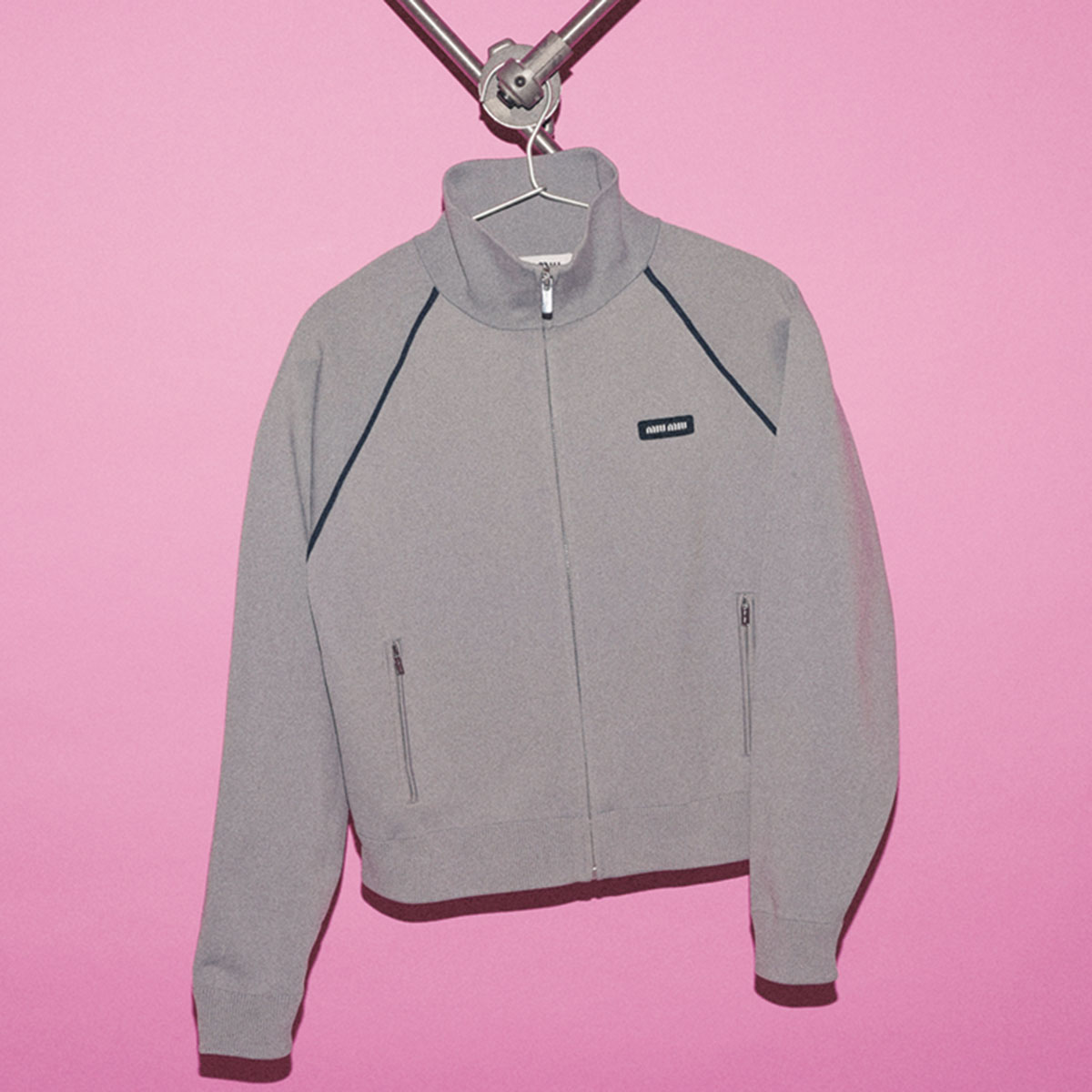 MIU MIUのジップアップジャージ