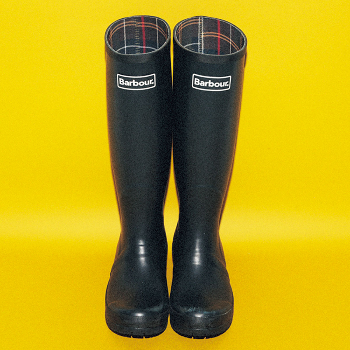Barbourのレインブーツ
