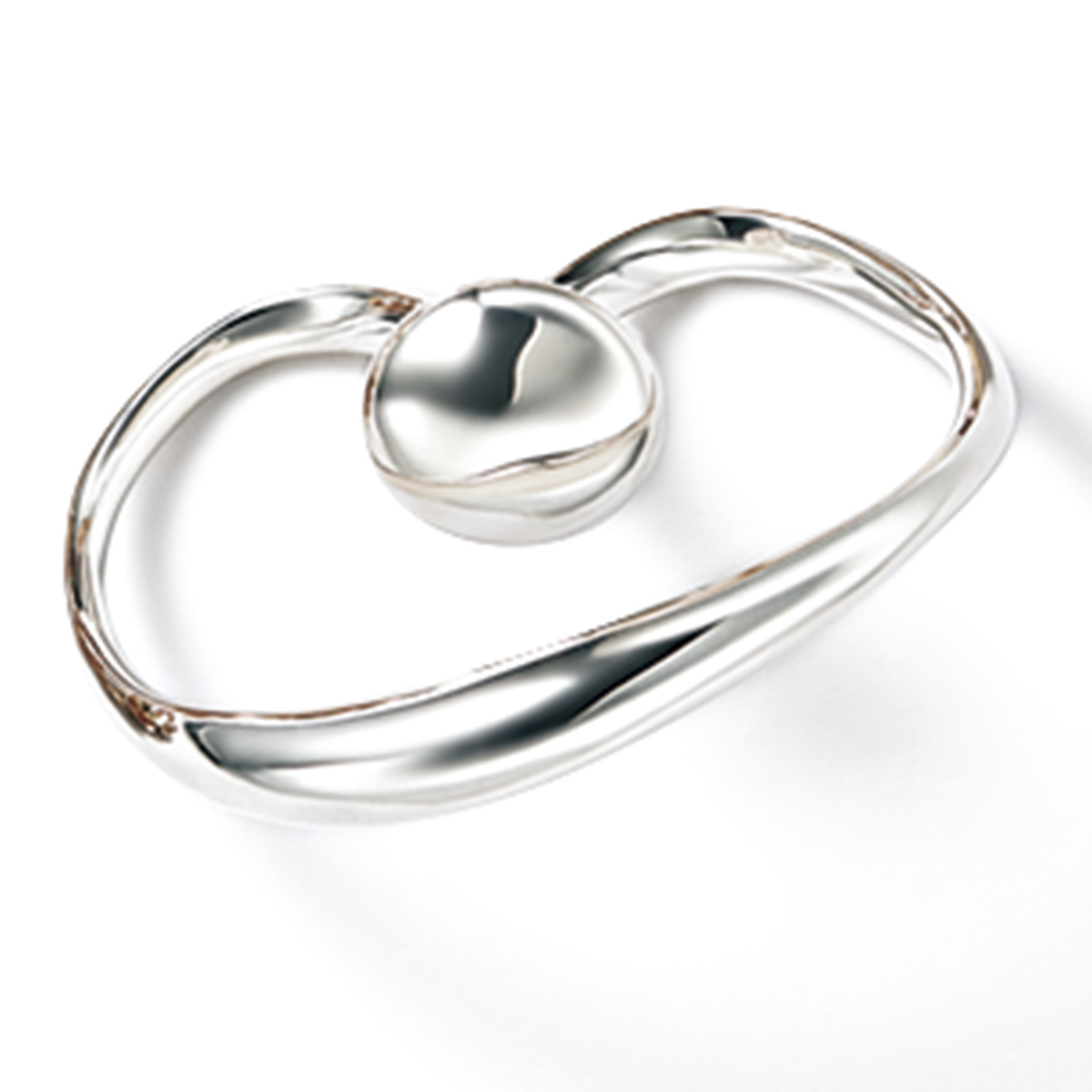 シルバーのダブルフィンガーリング