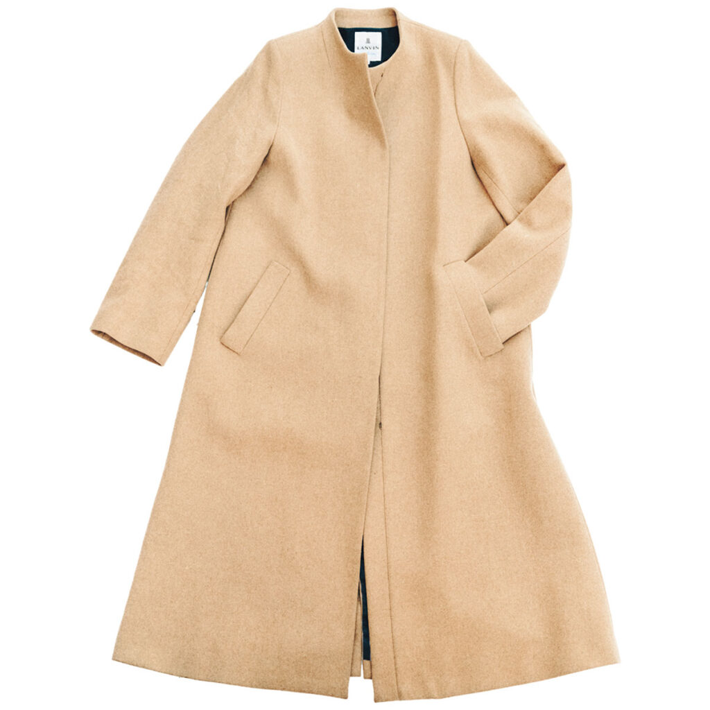 ランバン オン ブルーのウールコート