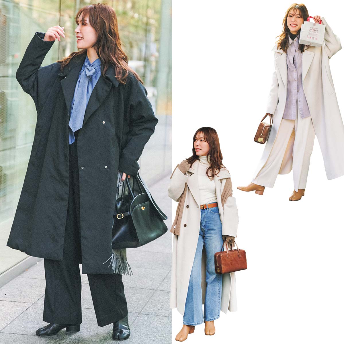 30代オシャレ読者が冬を乗り切る『2着のロングコート』って？着回し実例を拝見