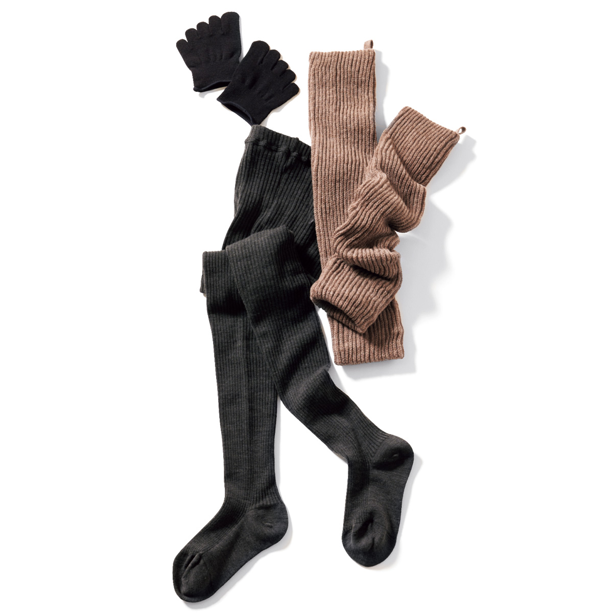 レッグウォーマーとタイツ