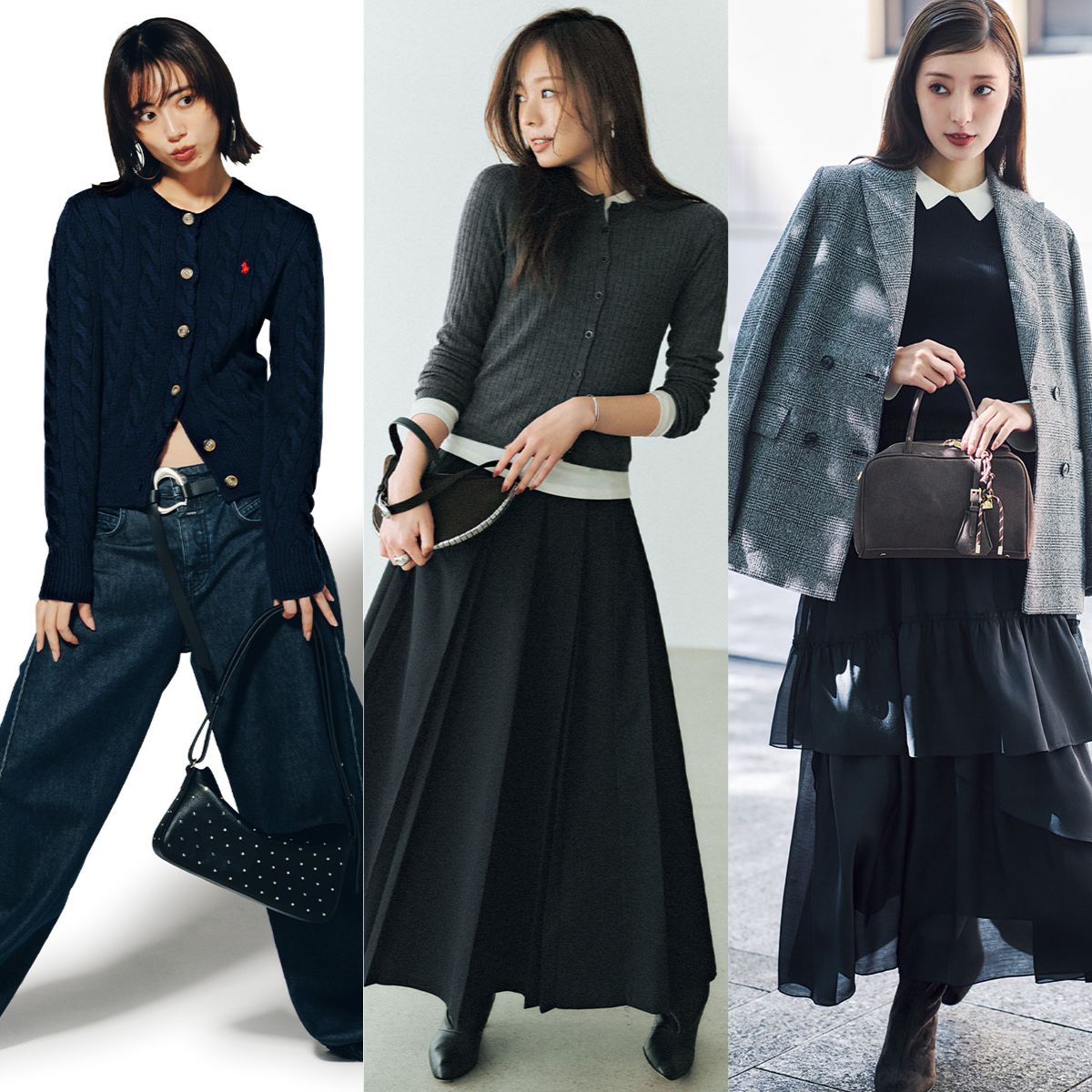 【モノトーン】は上下のメリハリがカギ！おすすめ洒落見えコーデ６選