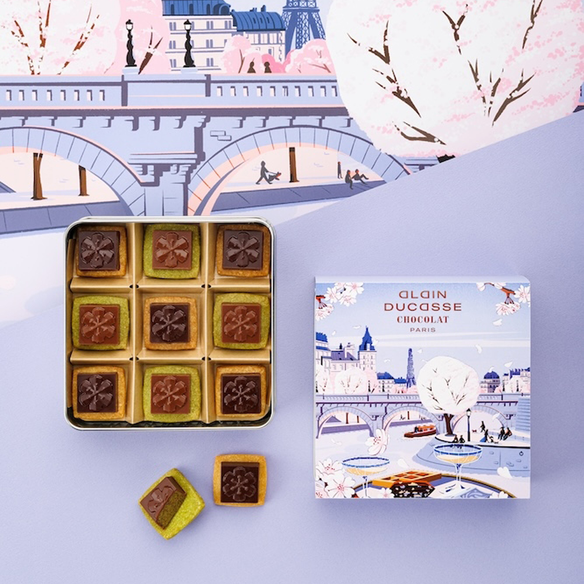 春の手土産にもぴったり！ 巨匠アラン・デュカスが手がけるショコラ＆ビスキュイ専門店から、限定サクラコレクションが登場