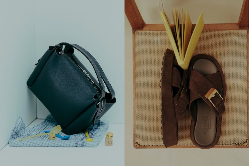 トッズのロンハーマン別注アイテム　バッグ　サンダル