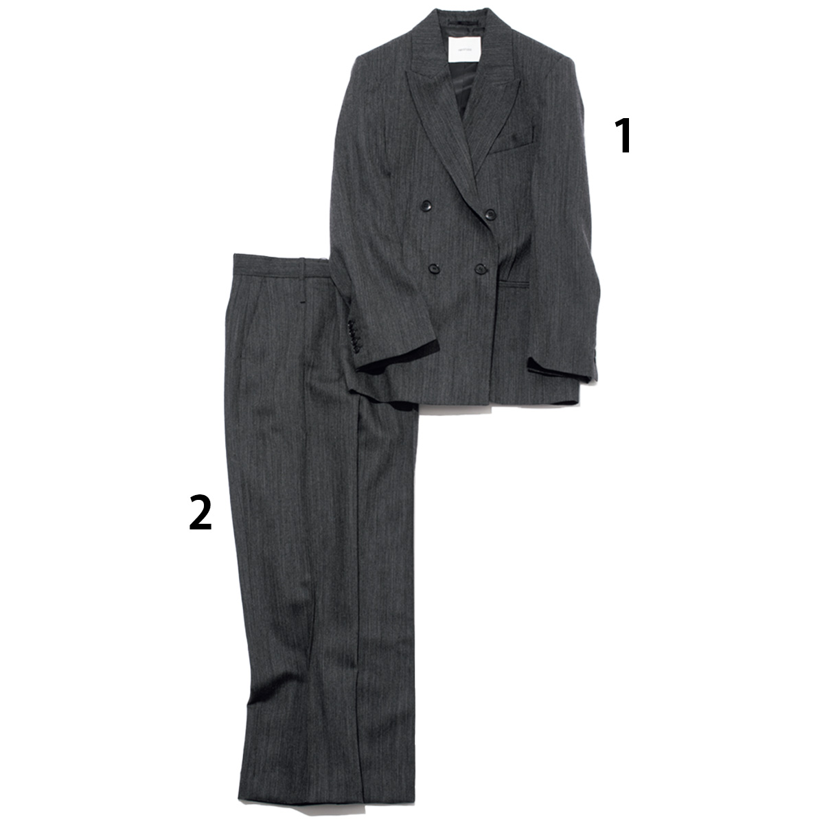 グレーのジャケパン