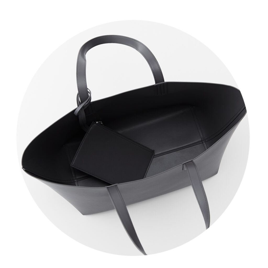 グレーのお仕事トートバッグ