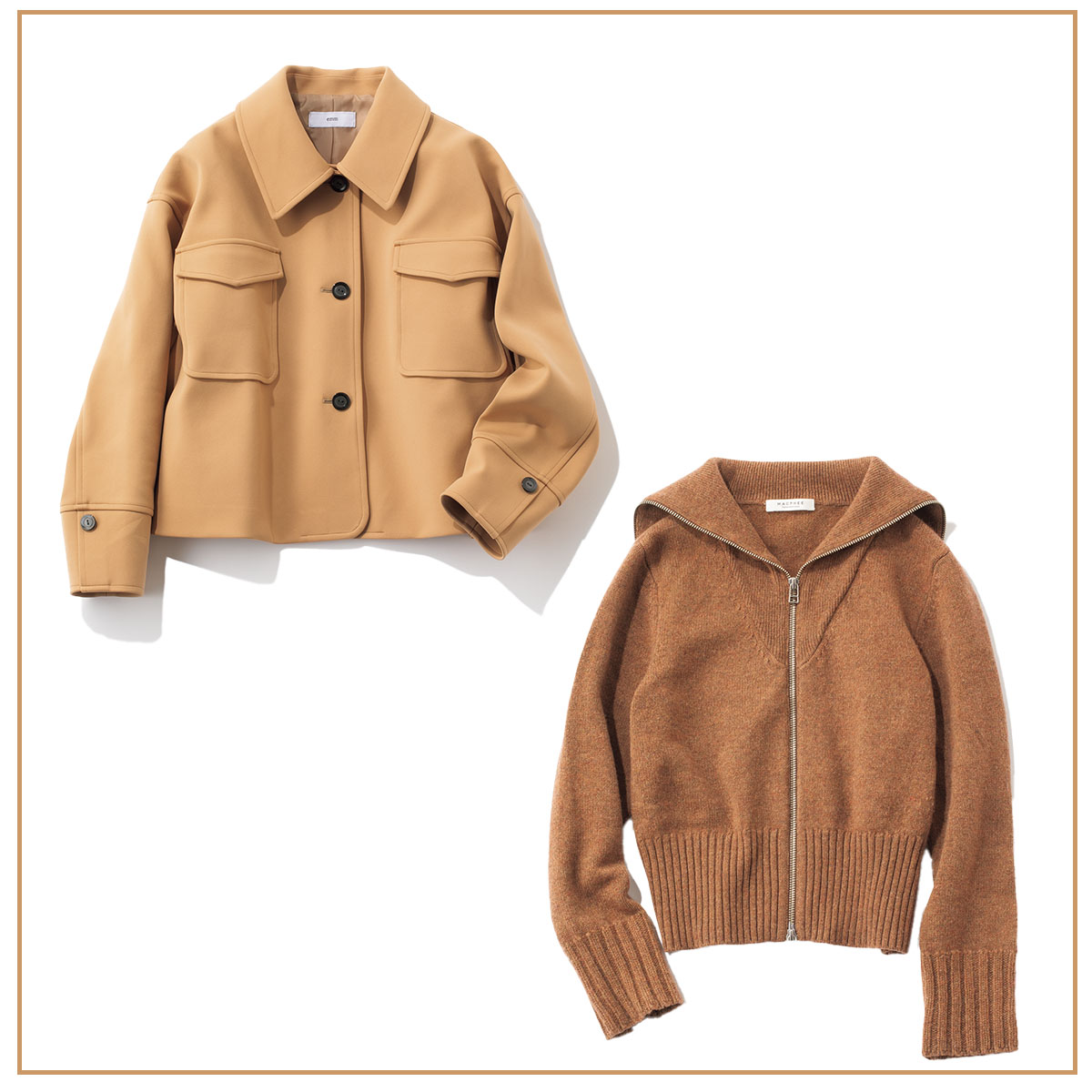 【ブラウン大流行】CLASSY.世代の“顔色くすみ”問題は「キャメル系トップス」が解決！