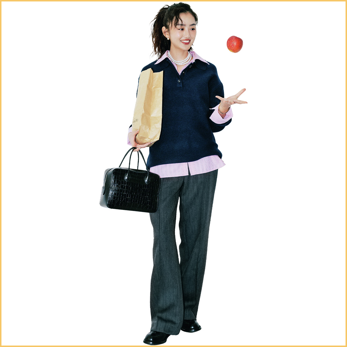 春待ち通勤オシャレは「H＆M」70％と「GAP」30％の“キレイめトラッド”が好バランス！