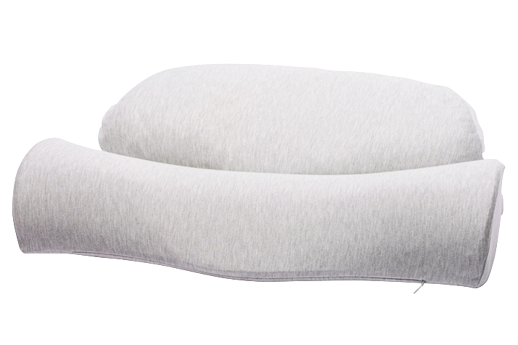 CALQS 首と肩がホッとする枕PLUS ライトグレー コットンタイプ