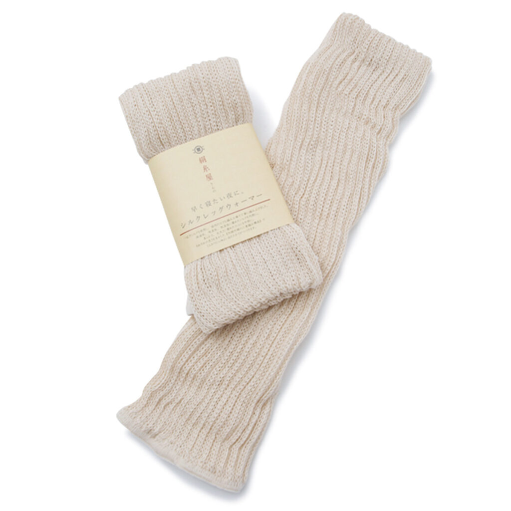 シルクレッグウォーマー ベージュ