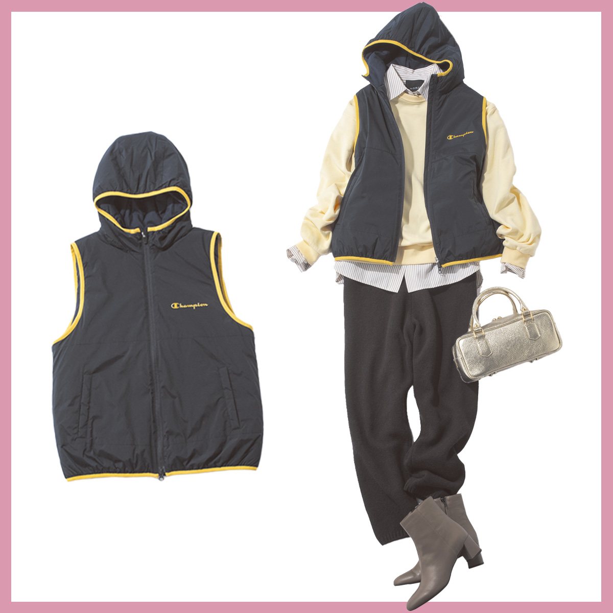 【春こそスポーティ】着膨れしない『薄軽ゴルフベスト』が街でも可愛く着られる！