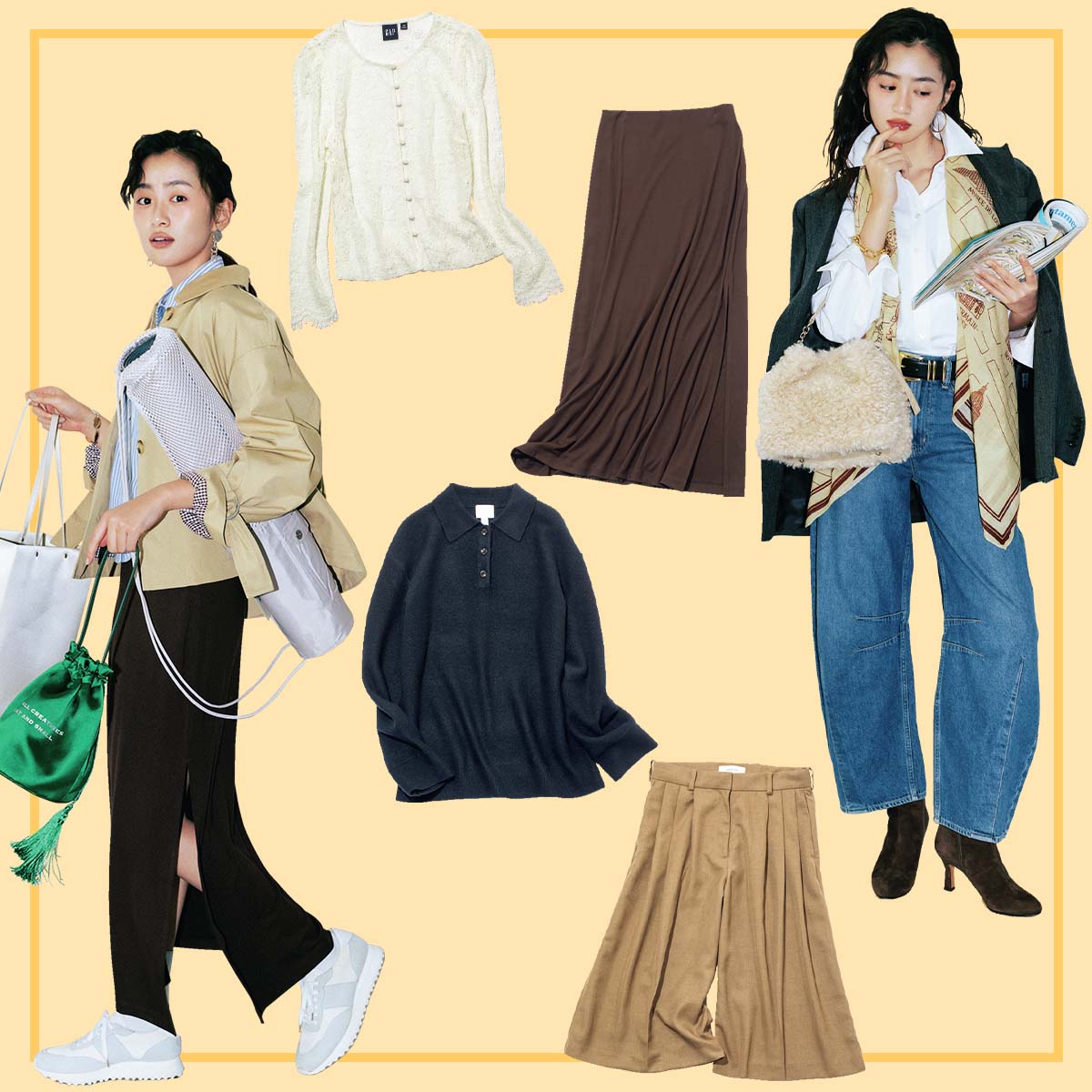 H＆MとGAPだけで作れる！30代のオフィスカジュアル＜コーデ見本帳＞