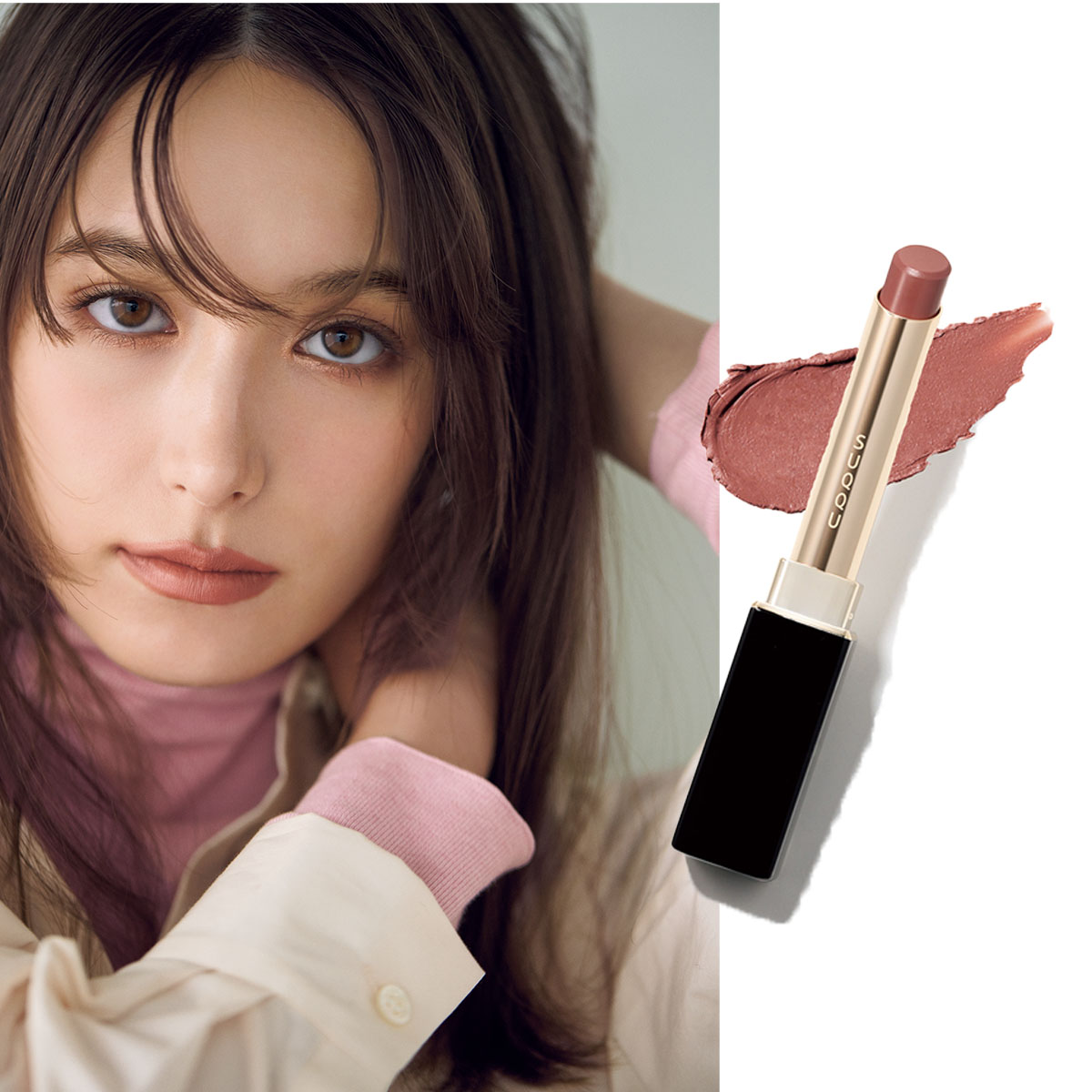 【春の最旬メーク】低温ピンクのハンサムな甘さでモードとヘルシーを両立