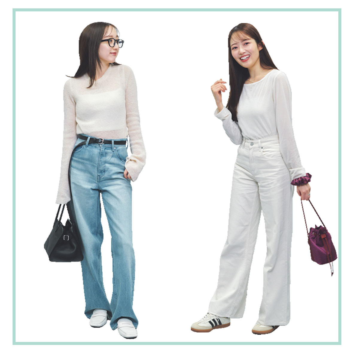 街中で『シアーニット』が急増中！がんばらずに素敵見えのコツは“薄色”！