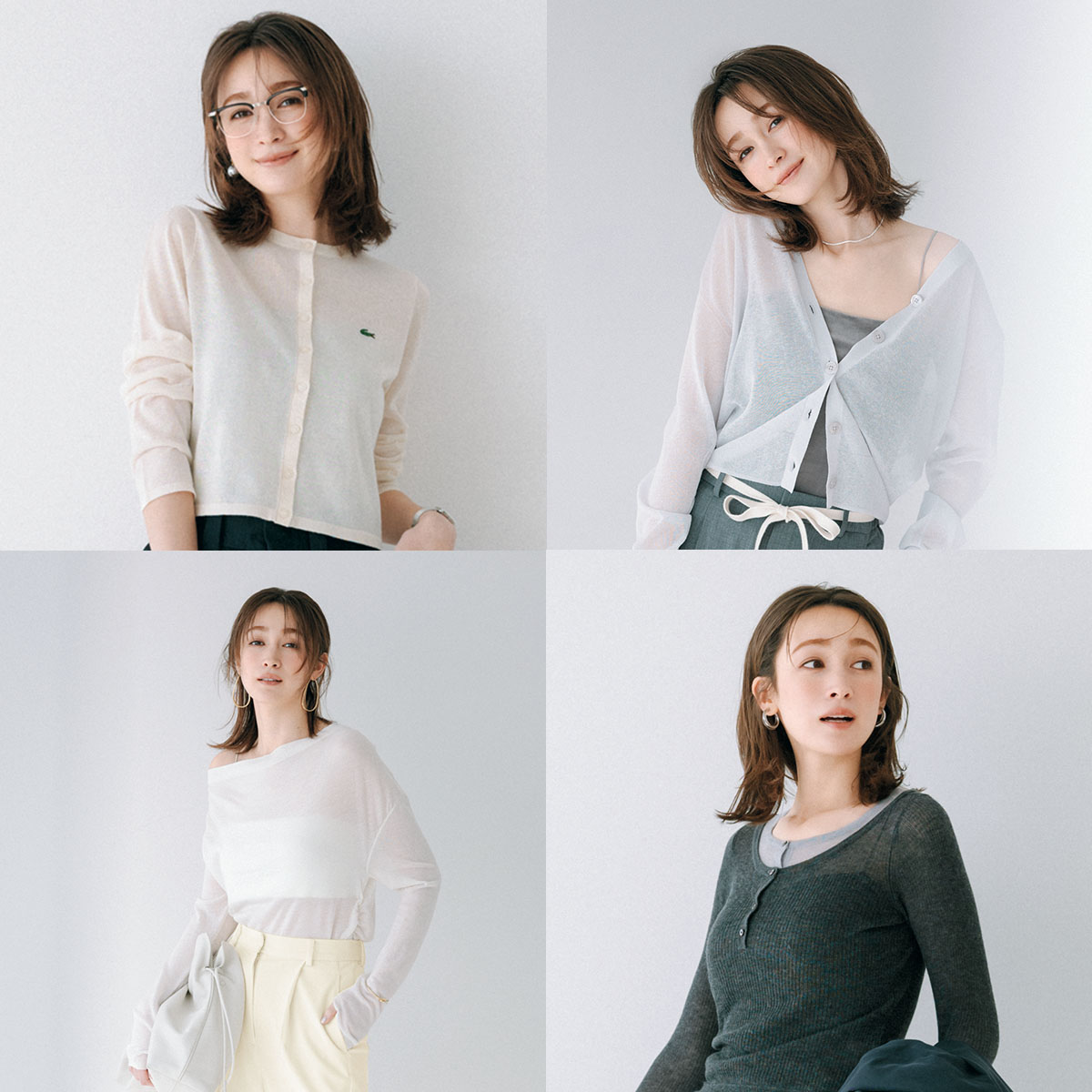 『シアーニット』が一大トレンド！ヘルシーな“肌見せ”コーデ画像集