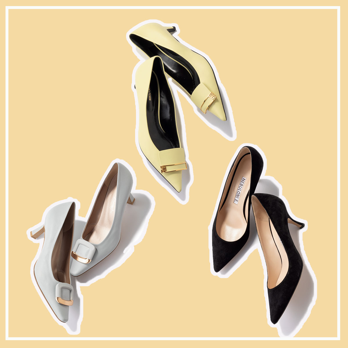 スニーカーじゃない日の『特別感ヒール』４選！シャープな“美フォルム”で足元を洗練