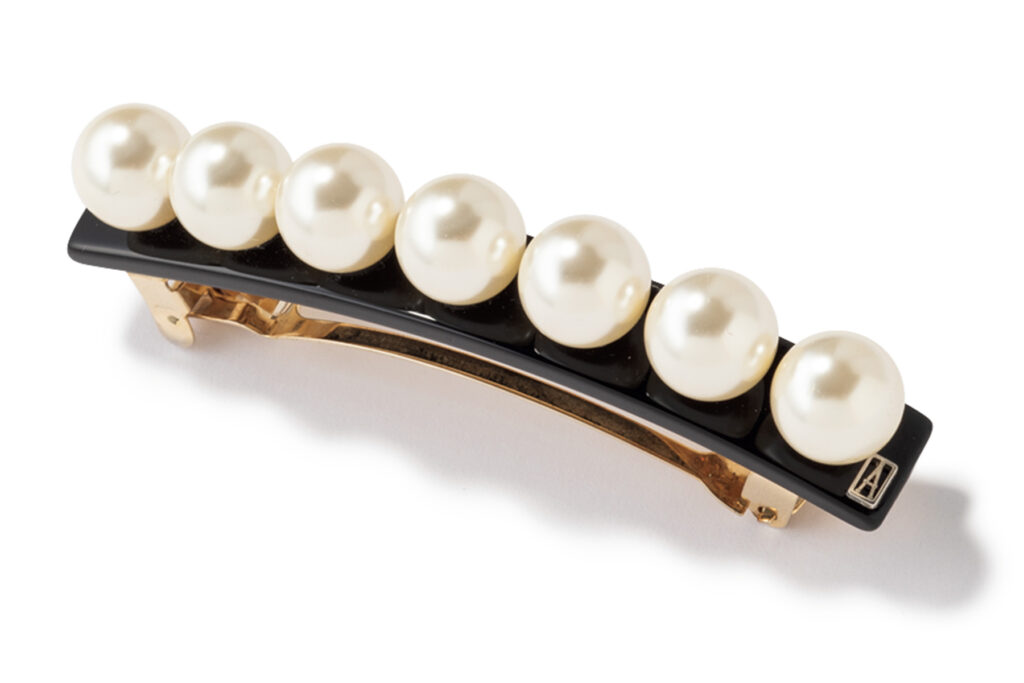 パールのバレッタ